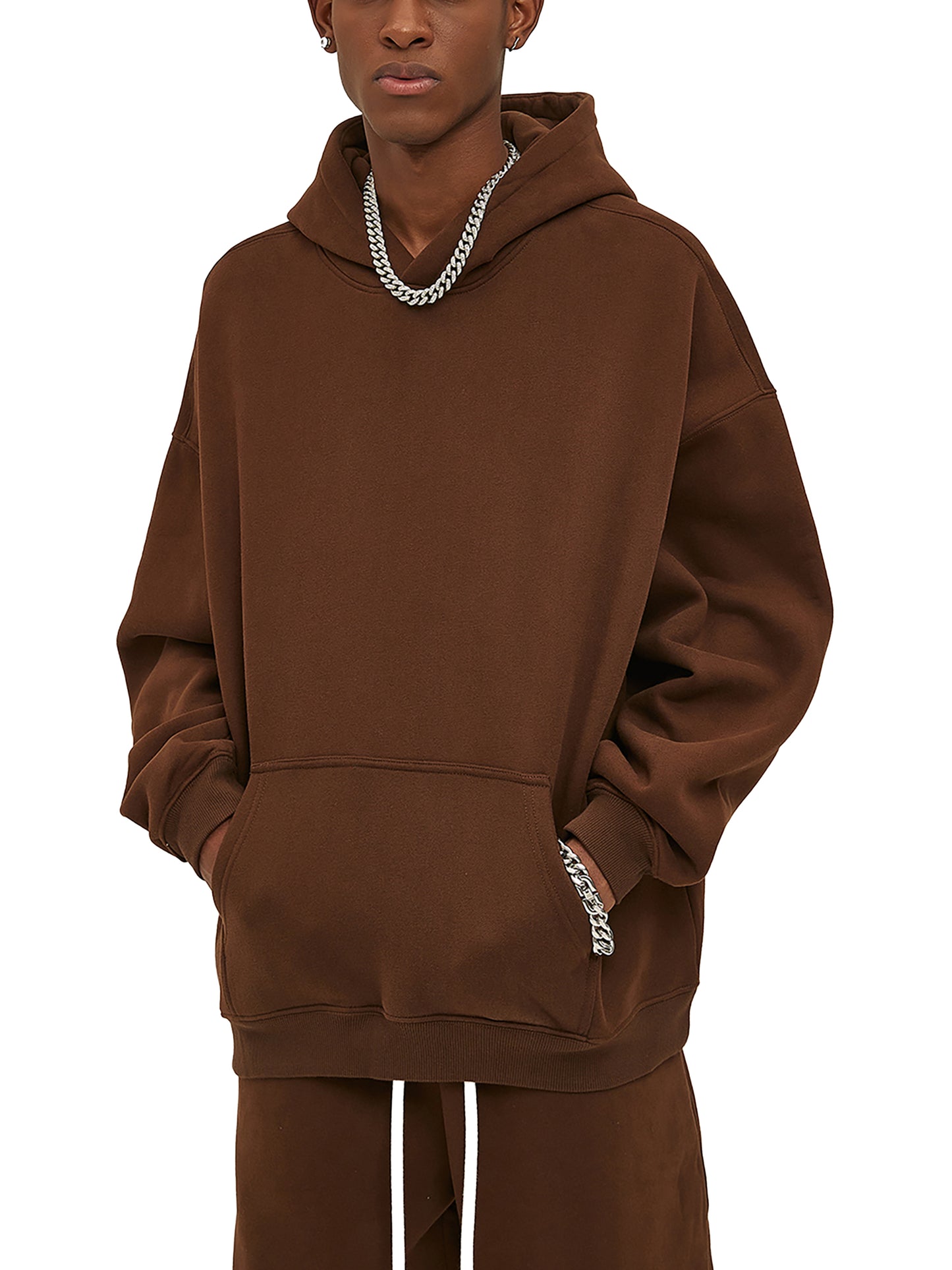 LANGUID HAZE Black on White Hoodie