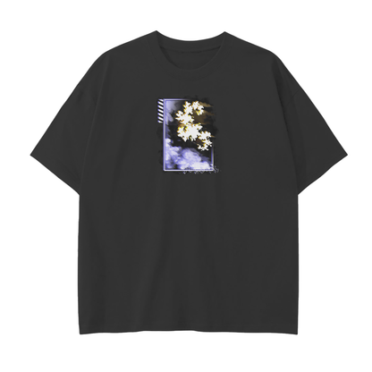 LANGUID HAZE Neon on Black T-Shirt