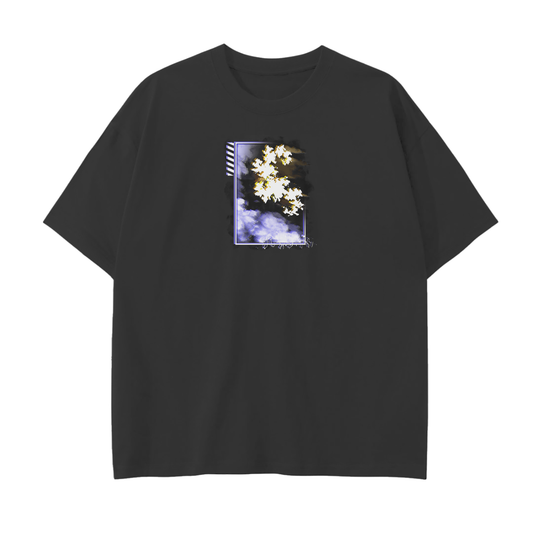 LANGUID HAZE Neon on Black T-Shirt