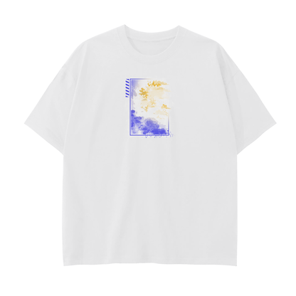 LANGUID HAZE Colorful on White T-Shirt