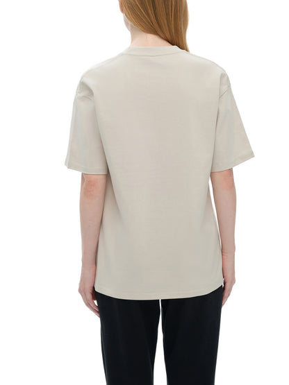 LANGUID HAZE White on Black T-Shirt